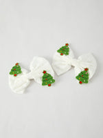 Rylee Faith Designs Winter Christmas Tree Hair Clips 2 Pack Applique Festive - Apparel & Accessories > Clothing > Clothing Tops > Cardigans Accessories