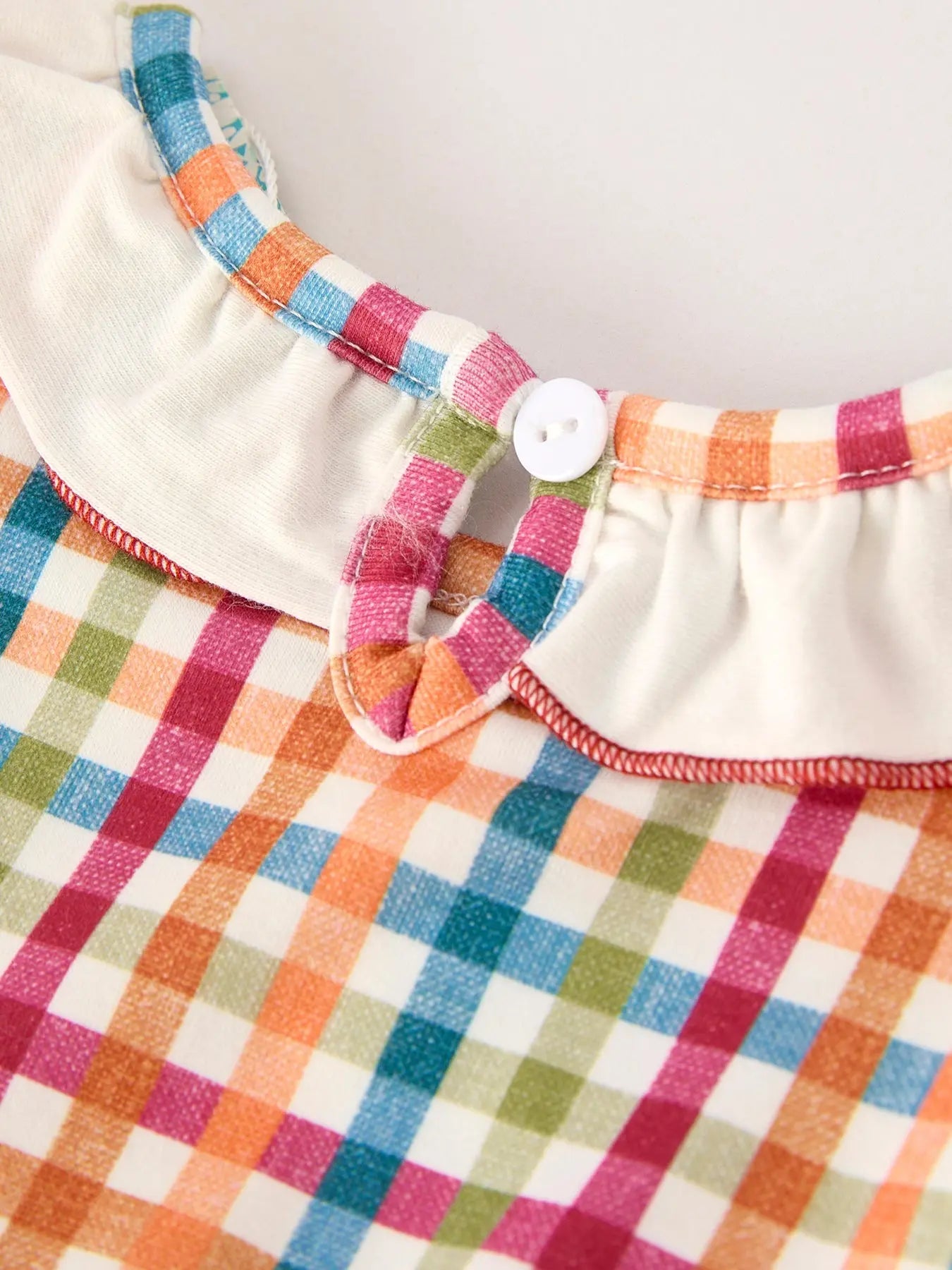 Fall Thanksgiving Plaid Chick Embroidery Smocking Baby Girls Romper Rylee Faith Designs