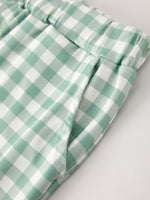 Embroidered Plaid Boys' Set, Fall Thanksgiving Chicken Smock by Rylee Faith Designs