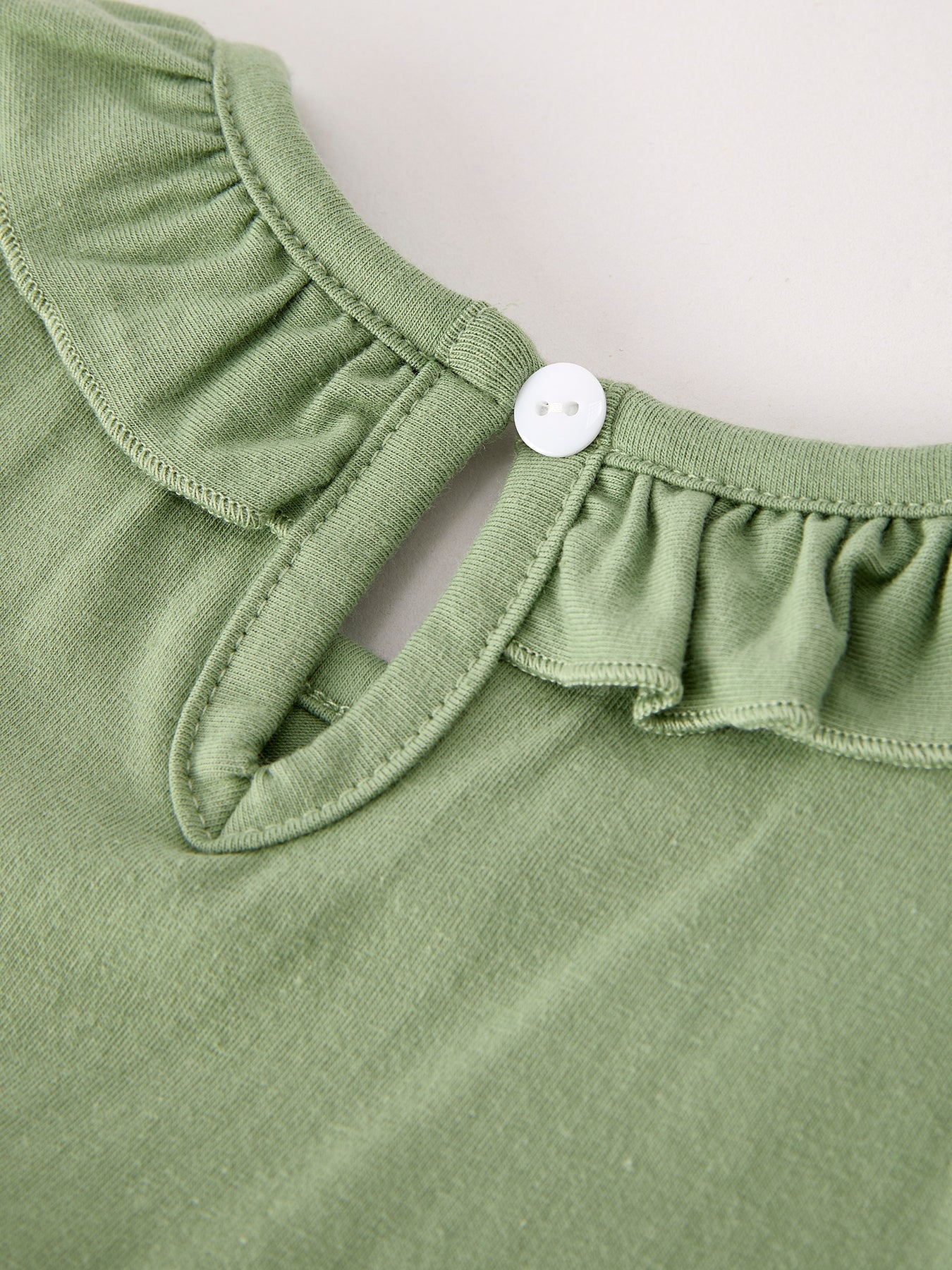 Green Smock Embroidered Chicken Dress by Rylee Faith Designs