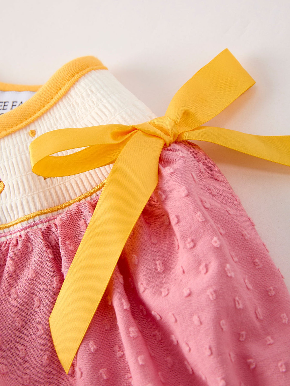 Fall Thanksgiving Turkey Leaf Embroidery Smocking Bow Girls Dress by Rylee Faith Designs