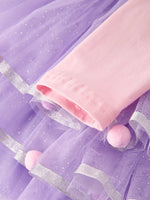 Autumn Thanksgiving Tulle Pink Purple Girls Long Sleeve Dress by Rylee Faith Designs