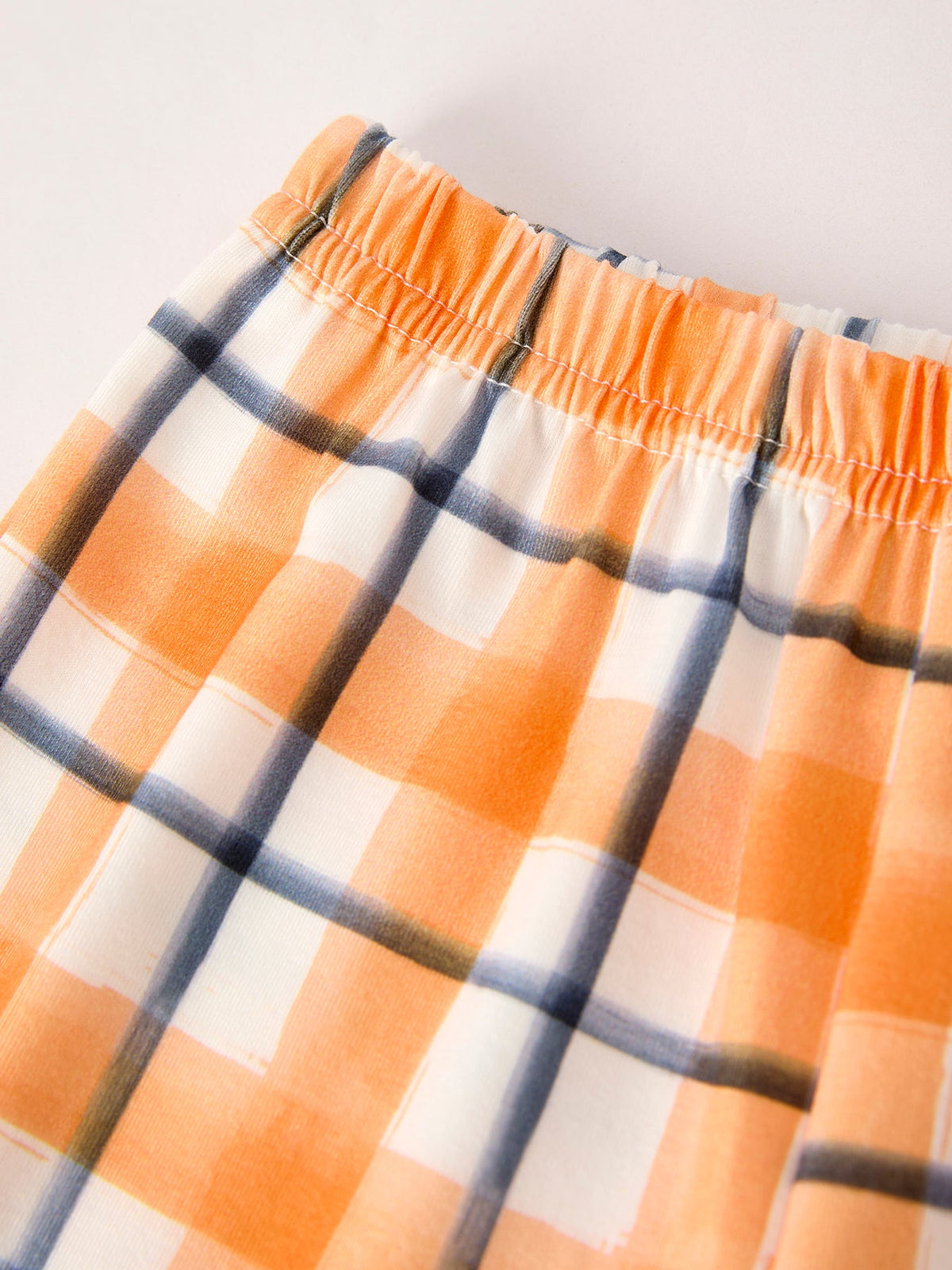 Fall Halloween Orange Embroidery Smocking Boys Set by Rylee Faith Designs