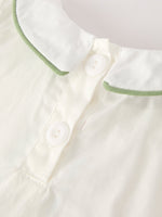 Cotton Applique Plaid Boys Bloomers Romper Set by Rylee Faith Designs