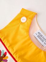 Rylee Faith Designs Fall Halloween and Thanksgiving Turkey Nuts Smock Embroidered Yellow Boys Romper - Apparel & Accessories > Clothing > Baby & Toddler Clothing > Baby & Toddler Outfits Romper