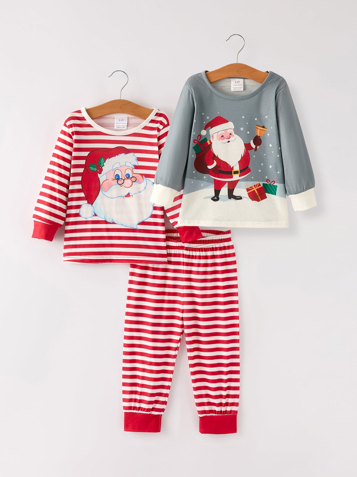 Christmas 3 Piece Girls Pajama Set by Rylee Faith Designs