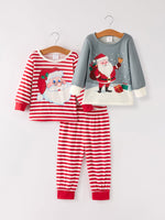 Christmas 3 Piece Girls Pajama Set by Rylee Faith Designs