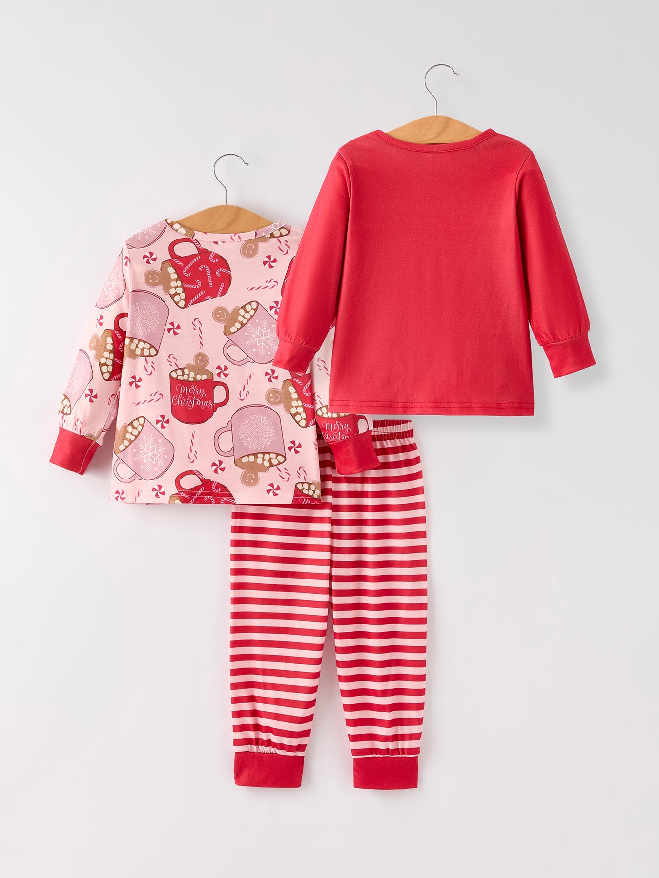 Christmas 3 Piece Girls Pajama Set by Rylee Faith Designs