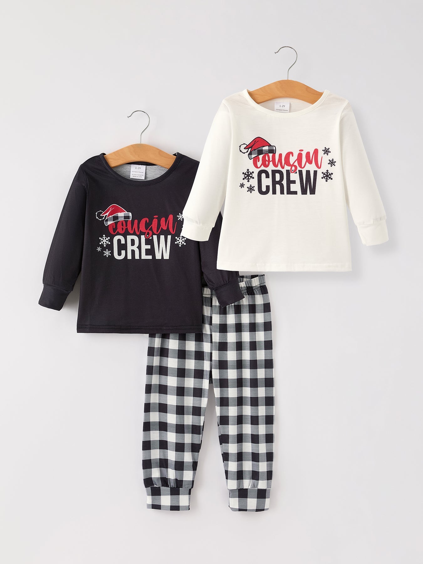 Christmas 3 Piece Girls Pajama Set by Rylee Faith Designs