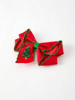 Winter Christmas tree Hair Clip by Rylee Faith Designs