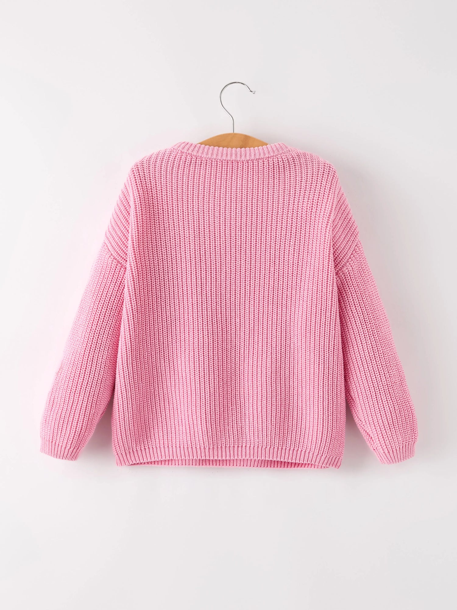 Rylee Faith Designs Winter Christmas Pink Football Girls Pullover Sweater - Apparel & Accessories > Clothing > Baby & Toddler Clothing > Baby & Toddler Tops > Sweaters Top