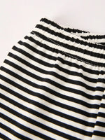 Rylee Faith Designs Halloween Striped Boy Set with Cat Smocking Embroidery Perfect for Fall - Apparel & Accessories > Clothing > Baby & Toddler Clothing > Baby & Toddler Outfits Outfit