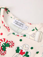 Rylee Faith Designs Merry Christmas Dress Featuring Candy Coffee And Characters - Apparel & Accessories > Clothing > Baby & Toddler Clothing > Baby & Toddler Dresses Dress