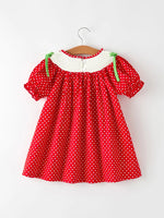 Rylee Faith Designs Red Holiday Baby Girls Dress With Festive Embroidery - Apparel & Accessories > Clothing > Baby & Toddler Clothing > Baby & Toddler Dresses Dress