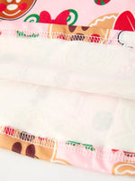 Rylee Faith Designs Girls Christmas Dress With Gingerbread And Candy Print - Apparel & Accessories > Clothing > Baby & Toddler Clothing > Baby & Toddler Dresses Dress