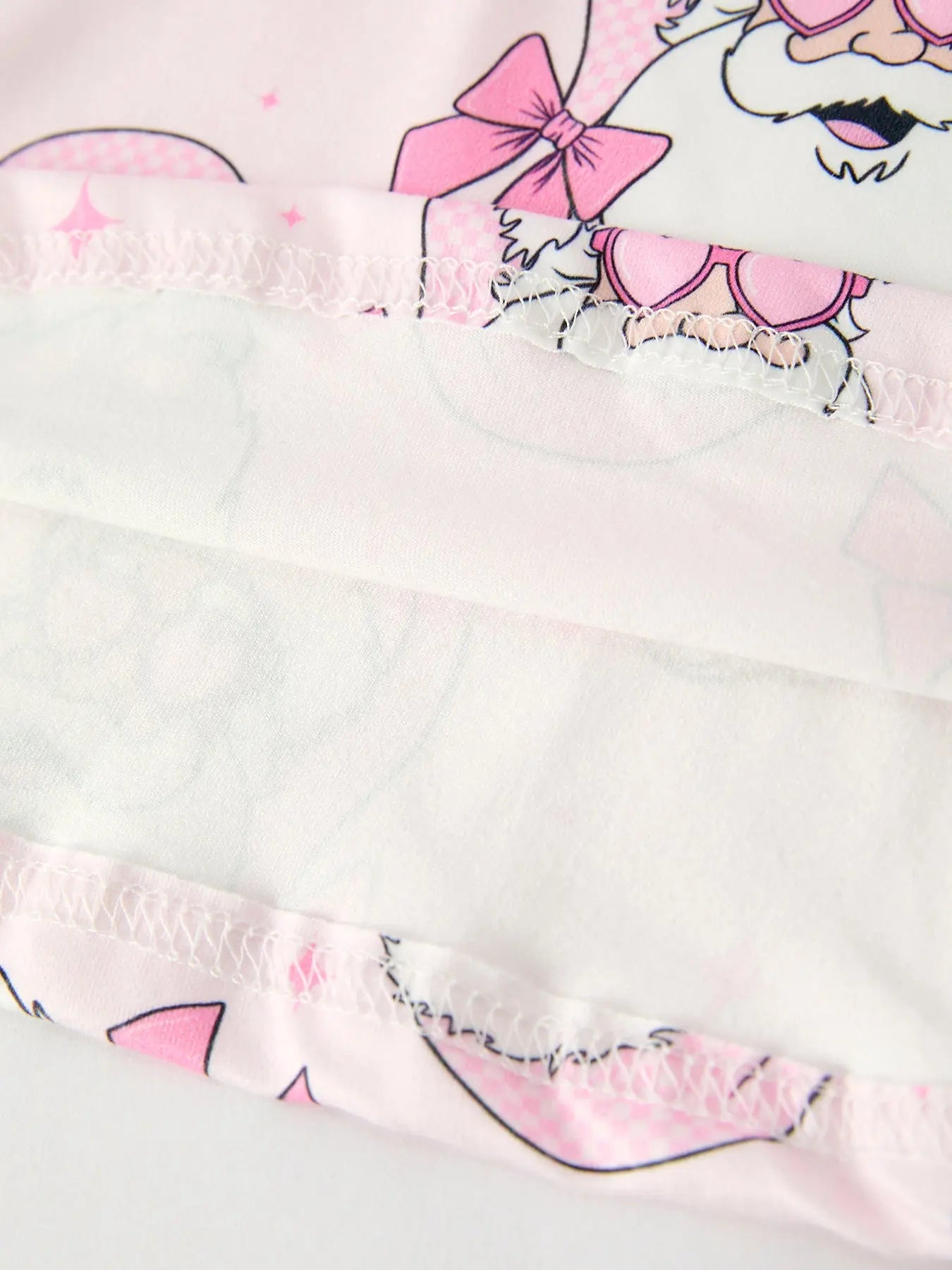 Rylee Faith Designs Christmas Pink Santa Claus Print Girls Holiday Dress - Apparel & Accessories > Clothing > Baby & Toddler Clothing > Baby & Toddler Dresses Dress