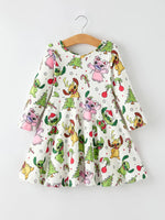 Rylee Faith Designs Rylee Faith Designs Christmas Girls Dress Tree Characters - Apparel & Accessories > Clothing > Baby & Toddler Clothing > Baby & Toddler Dresses Dress