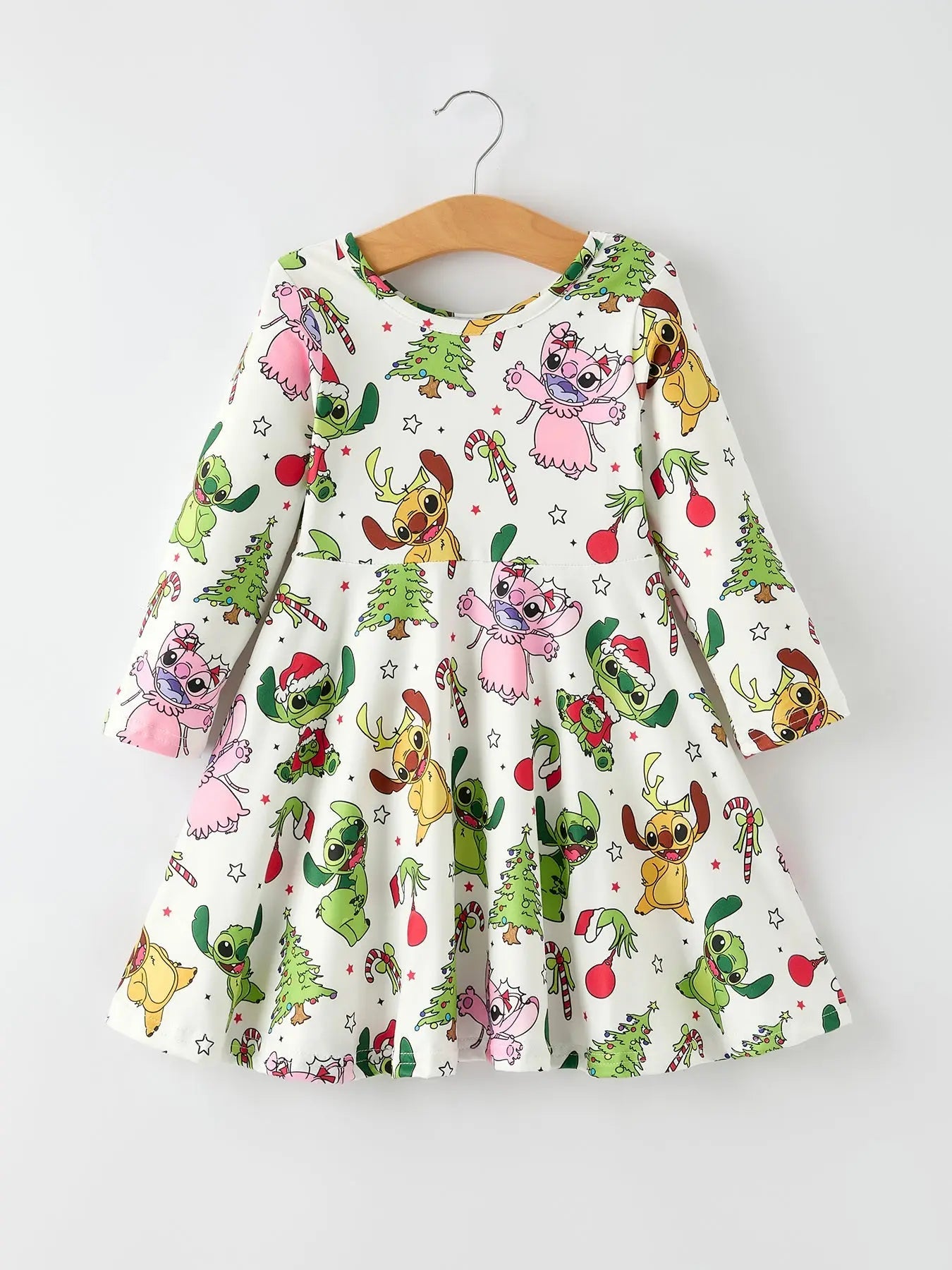 Rylee Faith Designs Rylee Faith Designs Christmas Girls Dress Tree Characters - Apparel & Accessories > Clothing > Baby & Toddler Clothing > Baby & Toddler Dresses Dress