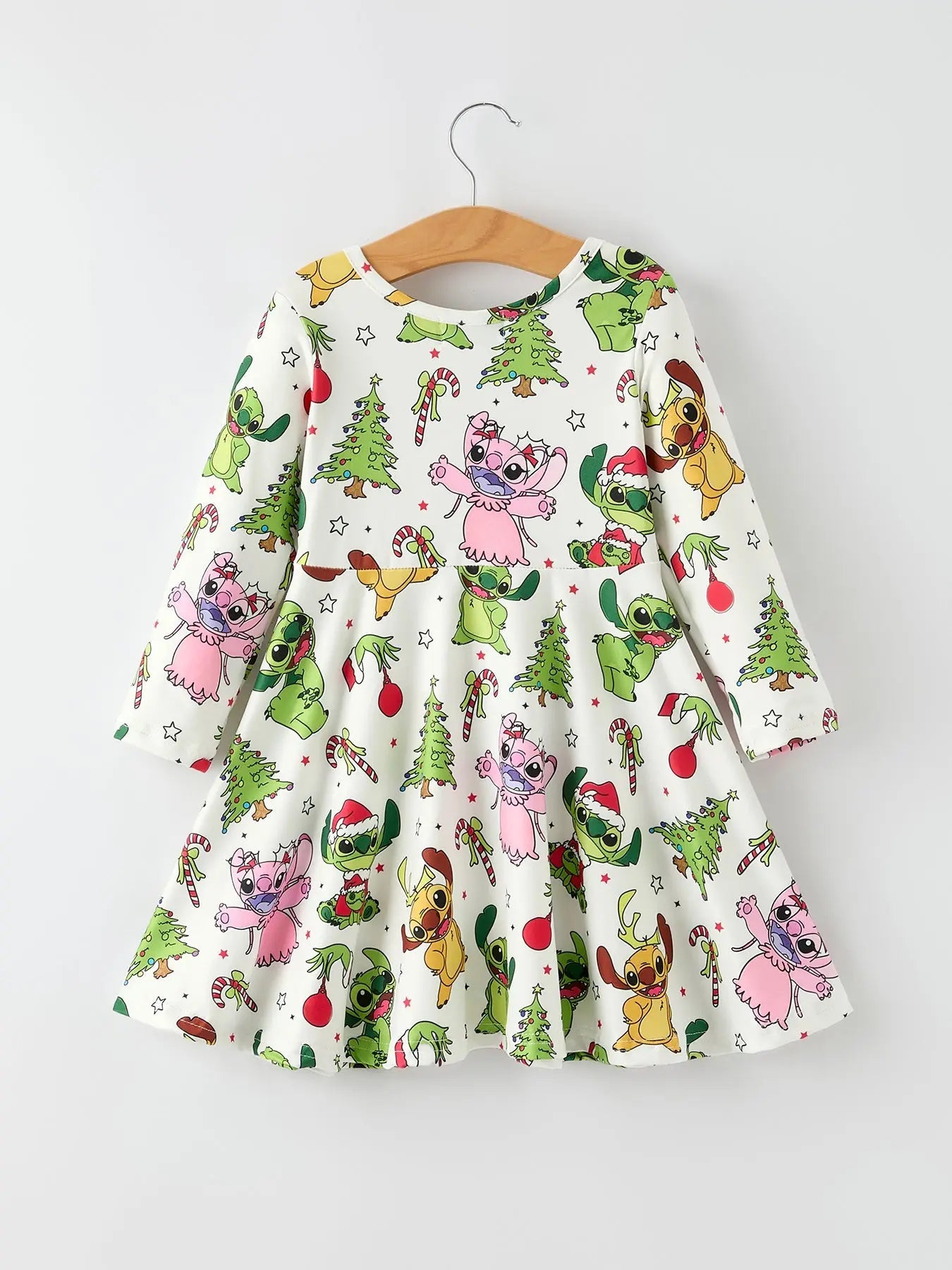 Rylee Faith Designs Rylee Faith Designs Christmas Girls Dress Tree Characters - Apparel & Accessories > Clothing > Baby & Toddler Clothing > Baby & Toddler Dresses Dress