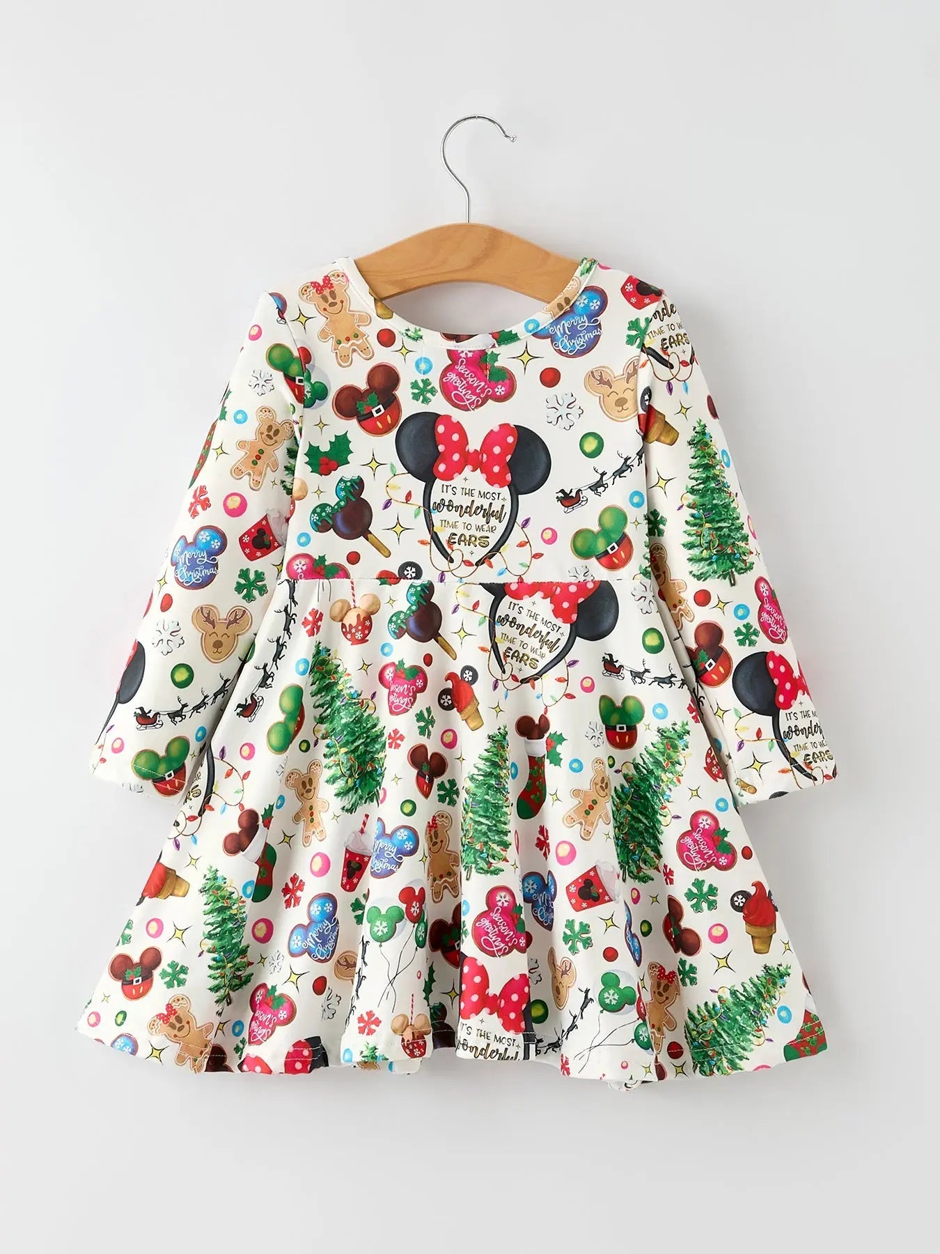 Rylee Faith Designs Festive Christmas Girls Dress With Colorful Balloons - Apparel & Accessories > Clothing > Baby & Toddler Clothing > Baby & Toddler Dresses Dress