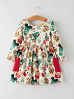 Rylee Faith Designs Christmas Merry Moments Cupcakes Cookies Candy Dress Girls - Apparel & Accessories > Clothing > Baby & Toddler Clothing > Baby & Toddler Dresses Dress