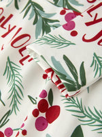 Rylee Faith Designs Christmas Joyful Dress For Girls With Holly And Red Berries - Apparel & Accessories > Clothing > Baby & Toddler Clothing > Baby & Toddler Dresses Dress