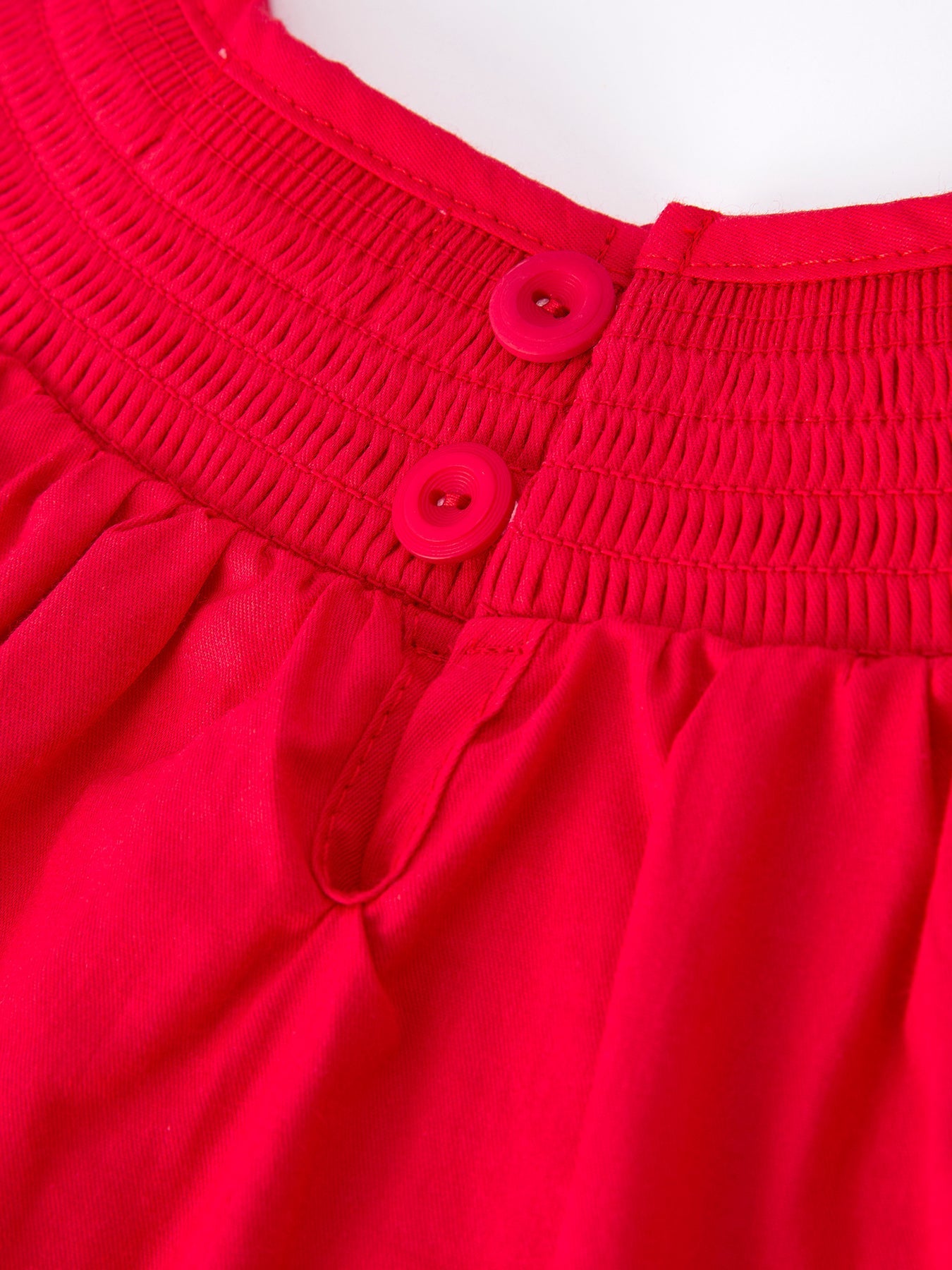 Red Christmas Girls Dress With Nativity Embroidery Details Rylee Faith Designs Everetts Place: Online Boutique