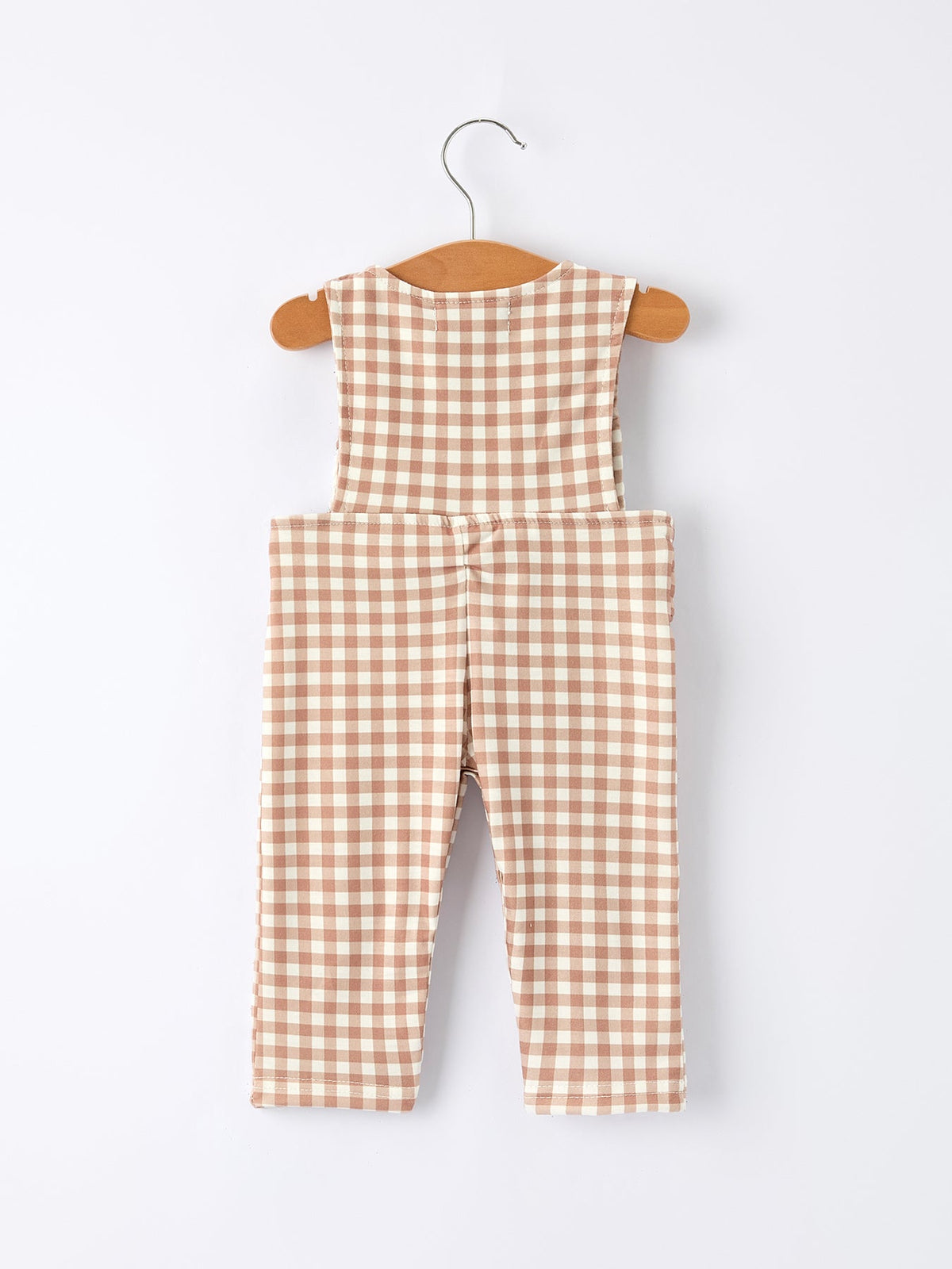 Christmas Vintage-Style Plaid Embroidered Gingerbread and Bows Boy Romper by Rylee Faith Designs