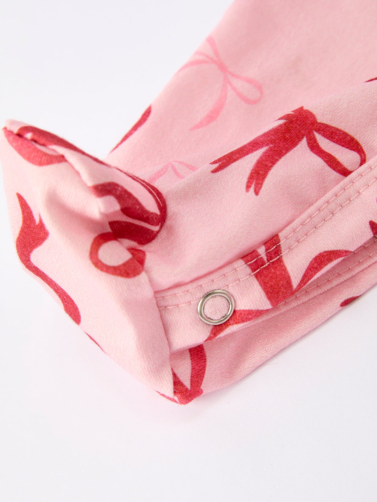 Bow Print Baby Girls Romper by Rylee Faith Designs