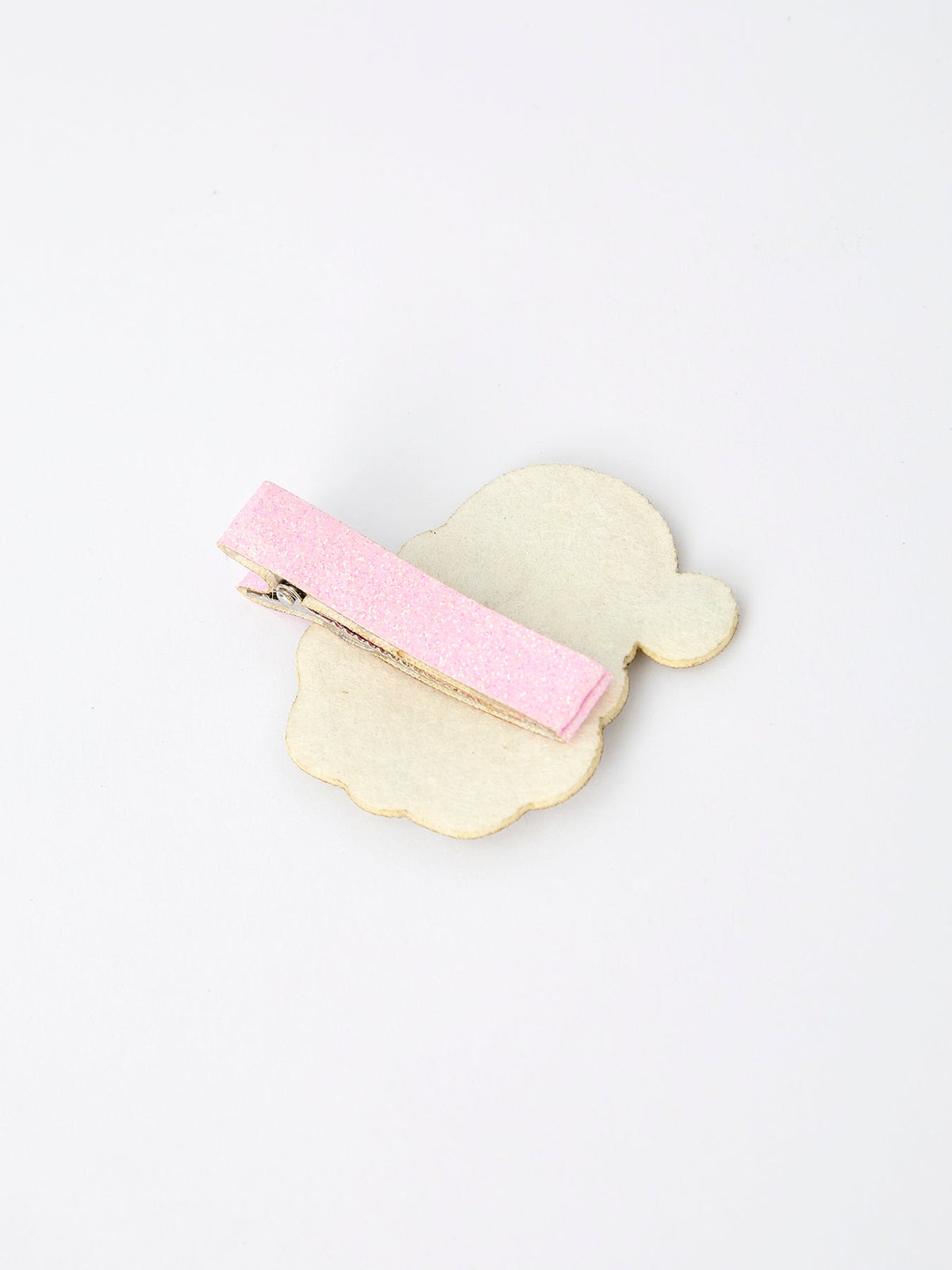 Christmas Pink Santa Girls 2-inch Hair Clip– Pink Girls' Hair Accessory by Rylee Faith Designs