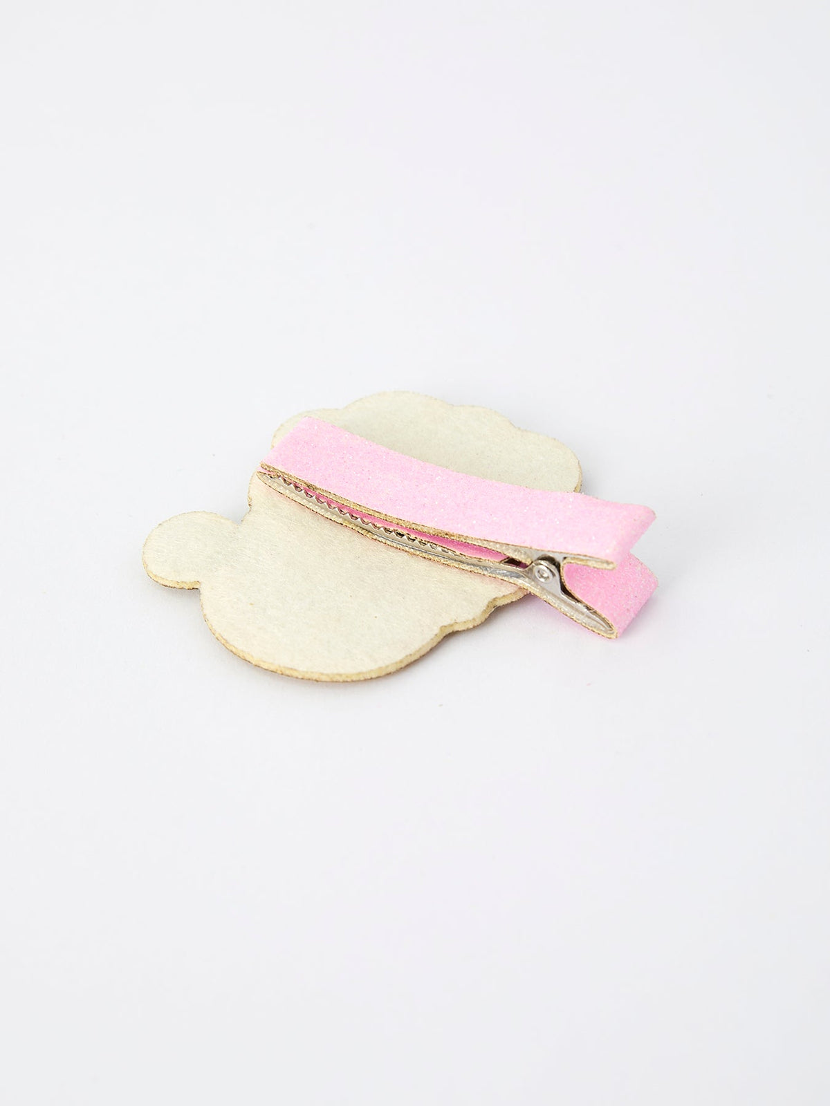 Christmas Pink Santa Girls 2-inch Hair Clip– Pink Girls' Hair Accessory by Rylee Faith Designs