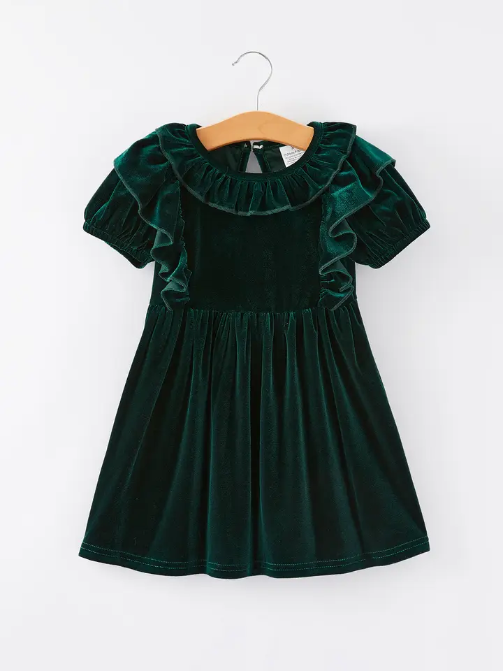 Autumn Velvet Girls Dress