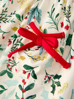 Toddler Girls Christmas Dress – Holiday Floral Print Outfit with Pockets by Rylee Faith Designs
