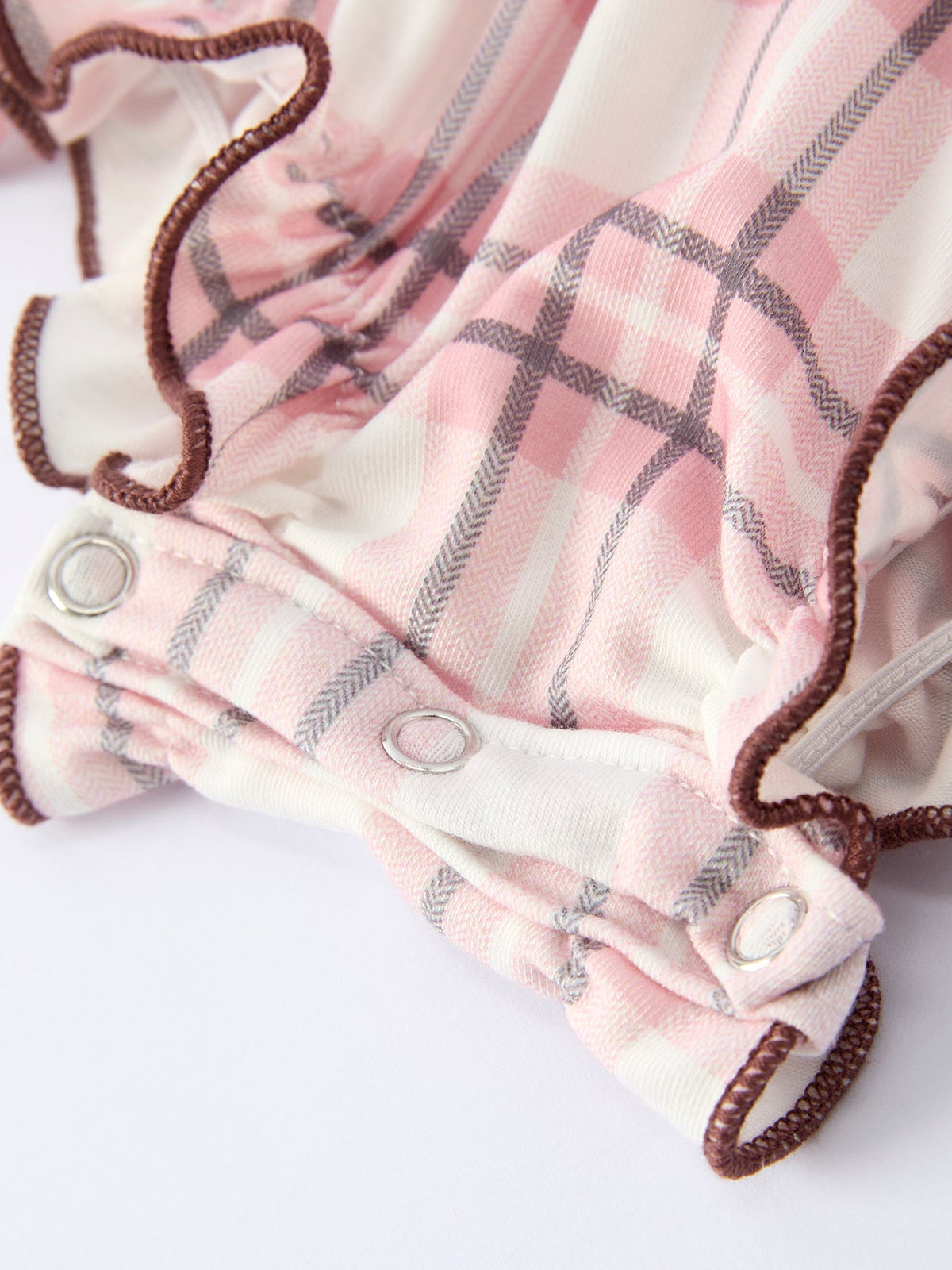 Western Horse Embroidered Smocked Plaid Baby Girl Romper by Rylee Faith Designs at Everetts Place
