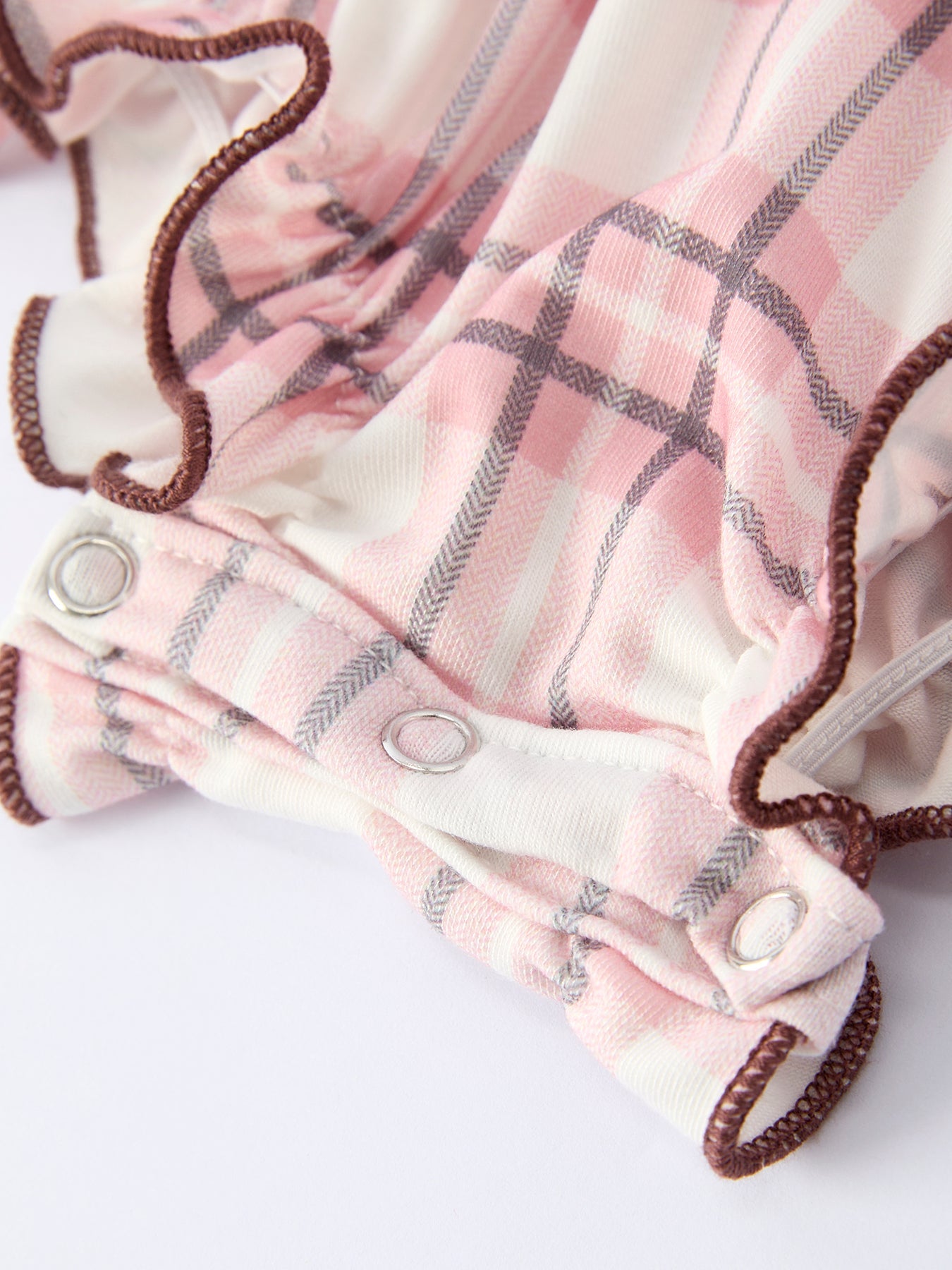 Western Horse Embroidered Smocked Plaid Baby Girl Romper by Rylee Faith Designs at Everetts Place