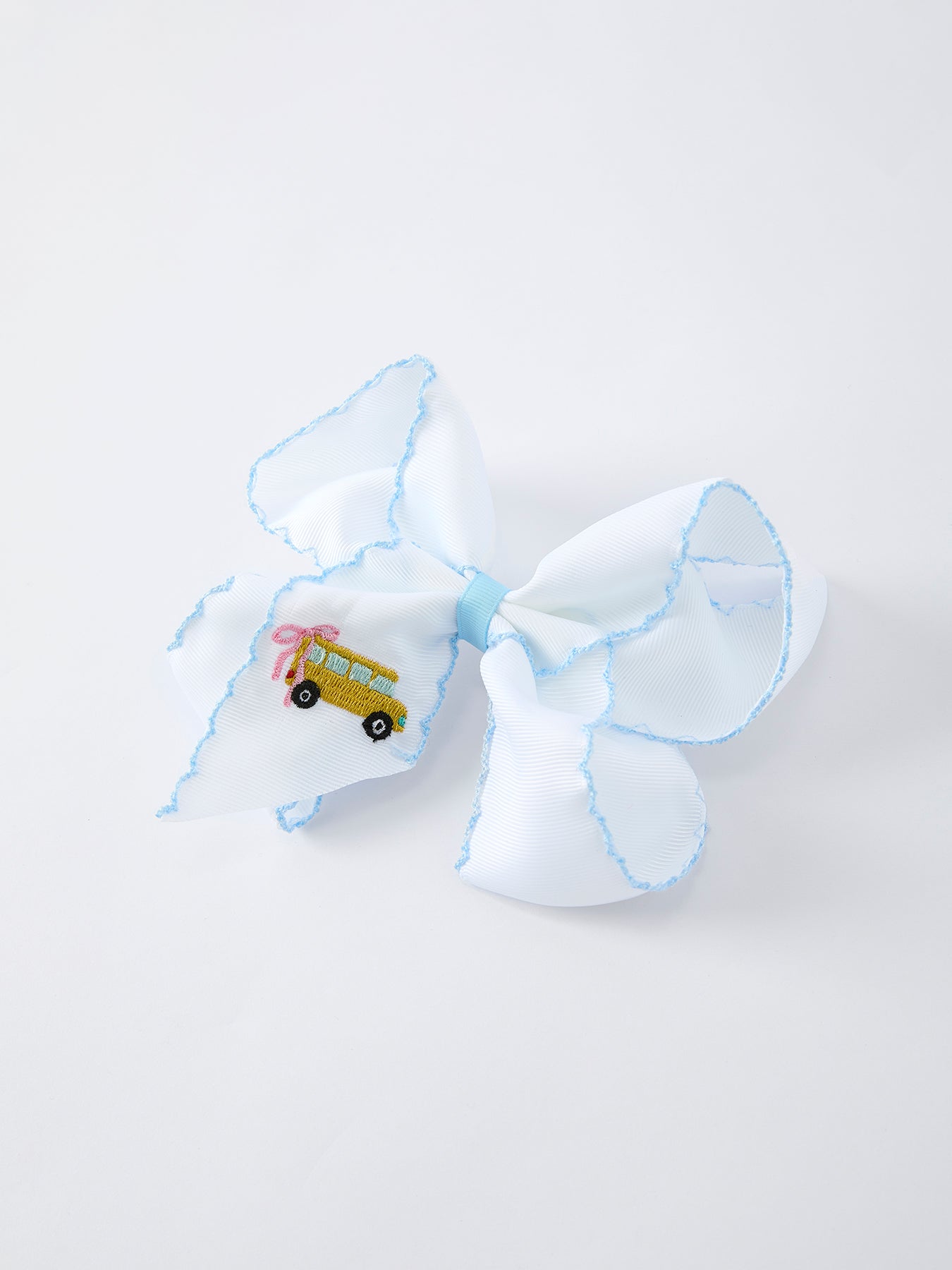 Back-to-school Truck Applique Girls Hairpin 4 Inches/6.25 inches by Rylee Faith Designs at Everetts Place