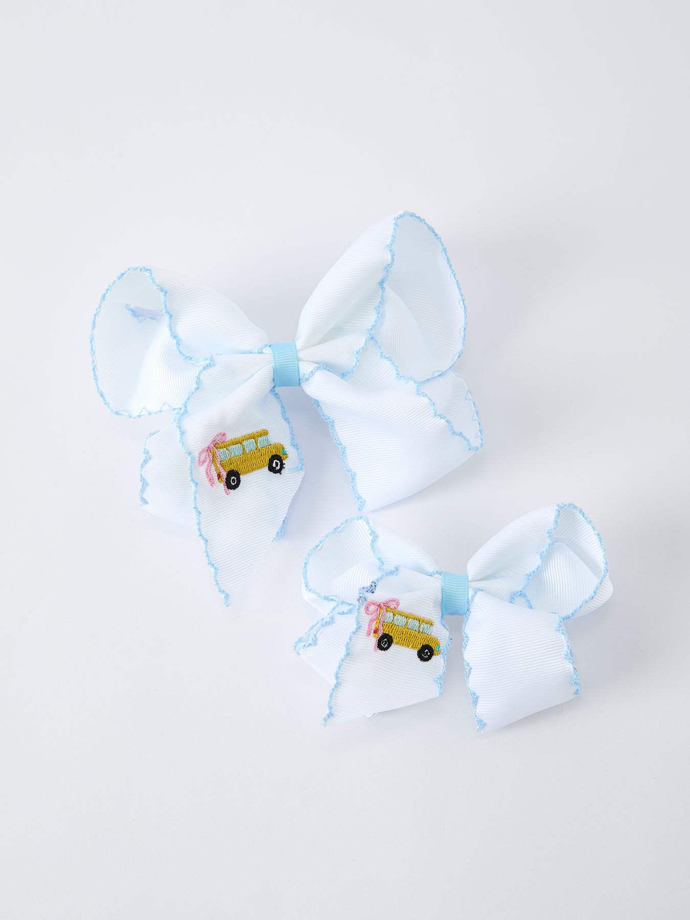 Back-to-school Truck Applique Girls Hairpin 4 Inches/6.25 inches by Rylee Faith Designs at Everetts Place