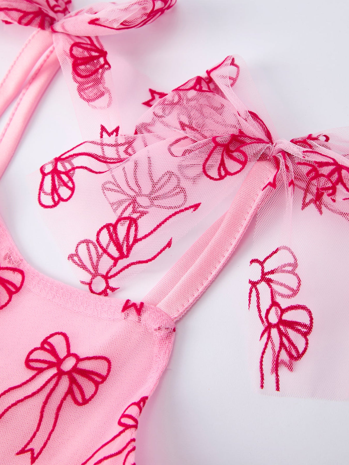 Spring and Summer Pink Tulle Bow Party Dress for Girls by Rylee Faith Designs at Everetts Place