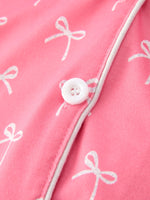 Mommy & Me Bow Print Ruffle Pajama Set by Rylee Faith Designs
