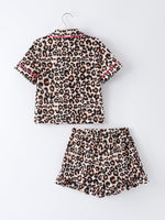Mommy & Me Leopard Print Ruffle Pajama Set by Rylee Faith Designs