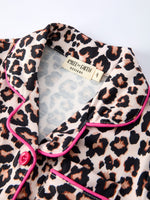 Mommy & Me Leopard Print Ruffle Pajama Set by Rylee Faith Designs