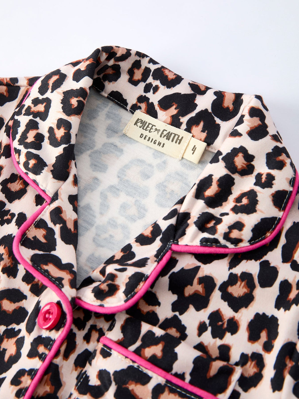 Mommy & Me Leopard Print Ruffle Pajama Set by Rylee Faith Designs