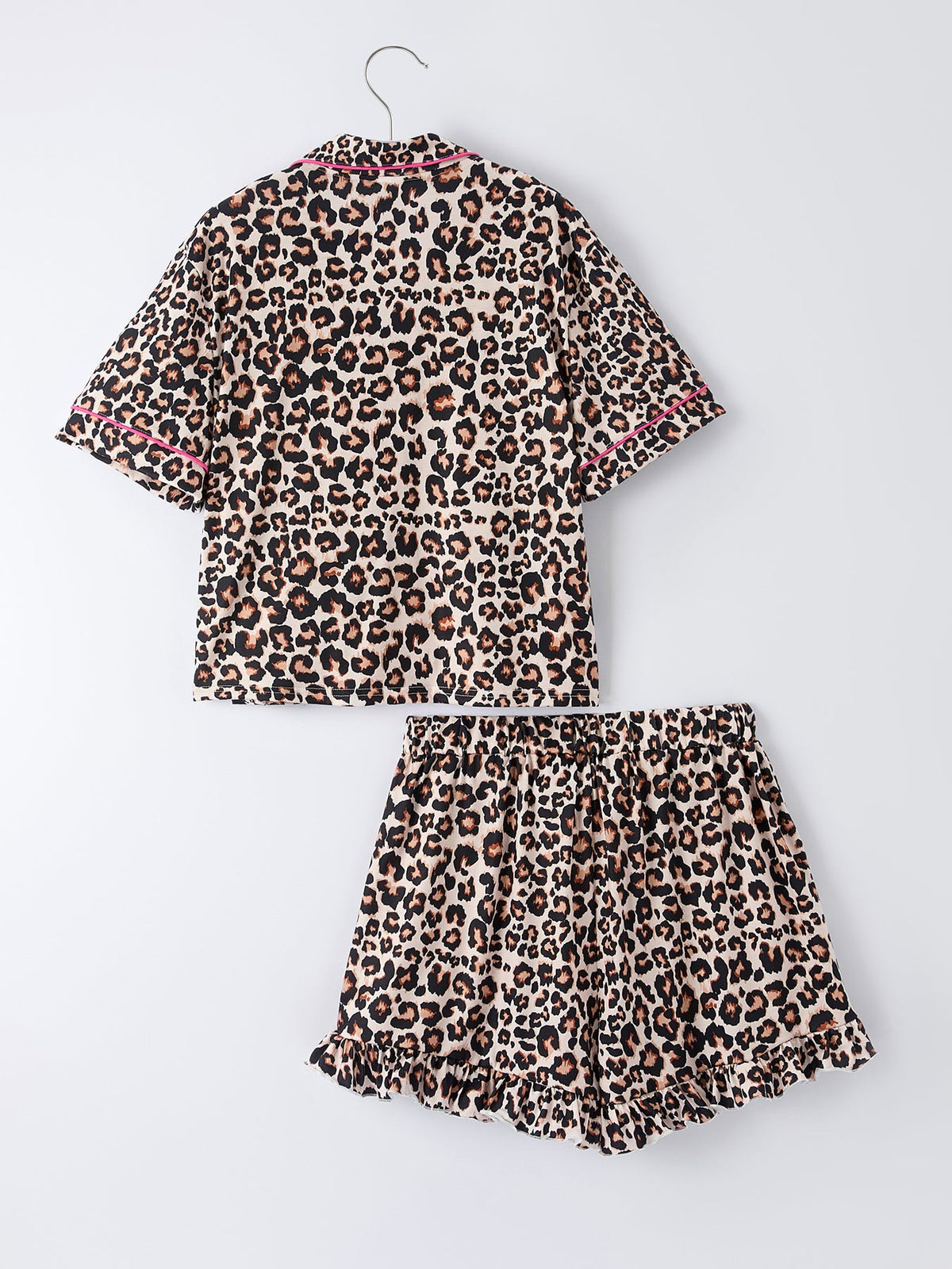 Mommy & Me Leopard Print Ruffle Pajama Set by Rylee Faith Designs