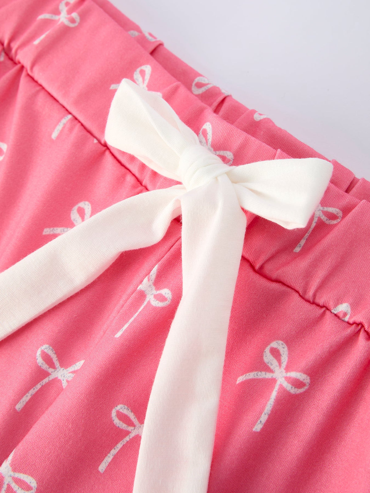 Mommy & Me Bow Print Ruffle Pajama Set by Rylee Faith Designs