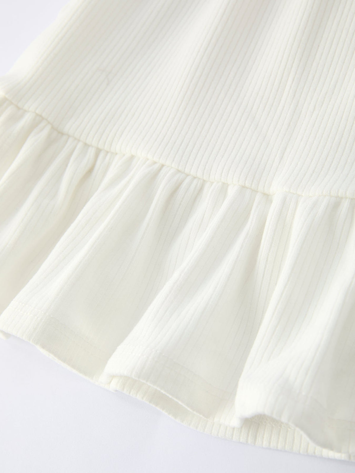 White Top And Daisy-Print Flared Pants Girl's Outfit by Rylee Faith Designs at Everetts Place