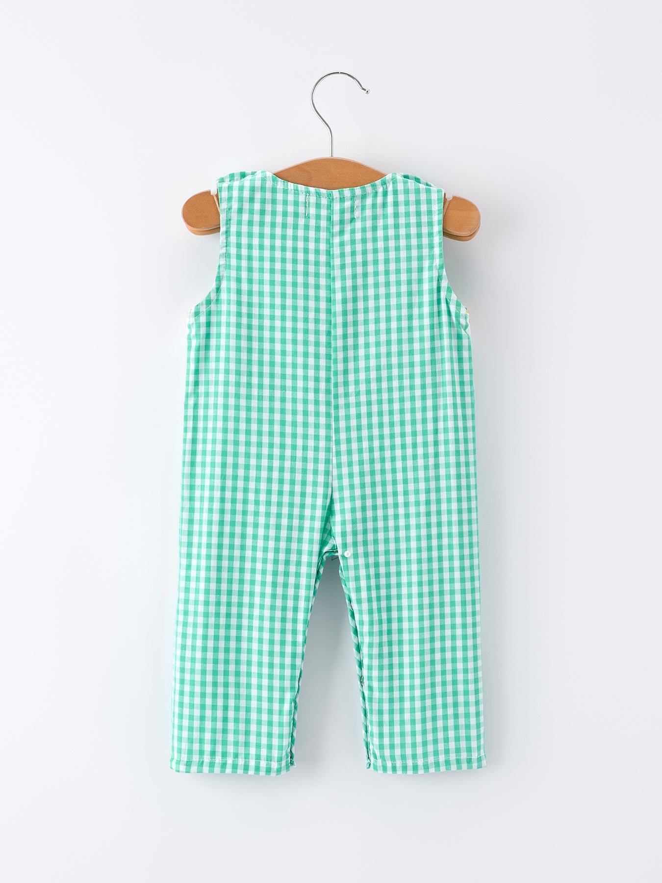 Cotton Romper, Pickle Ball Embroidered Smocked