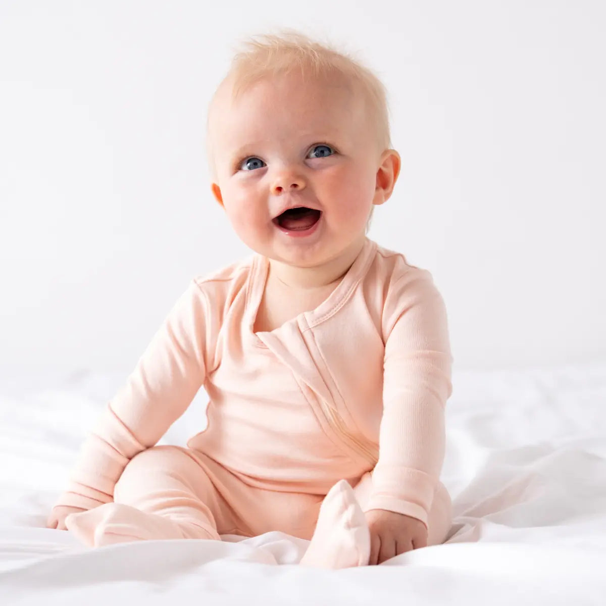 Baby Bamboo Pajamas with DreamCuffs.