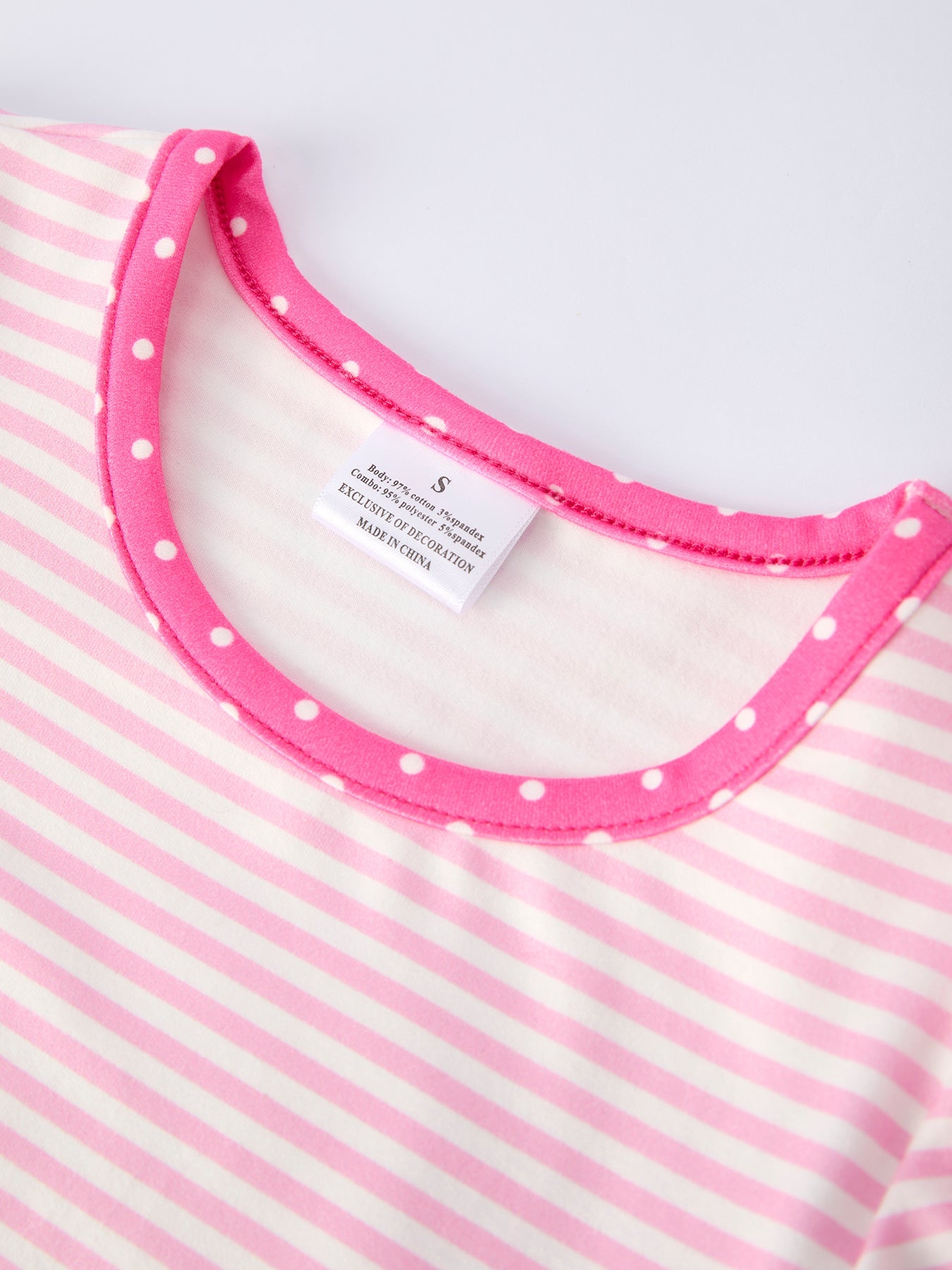 Rylee Faith Designs kids' striped outfit set with a cute pencil applique, perfect for school.