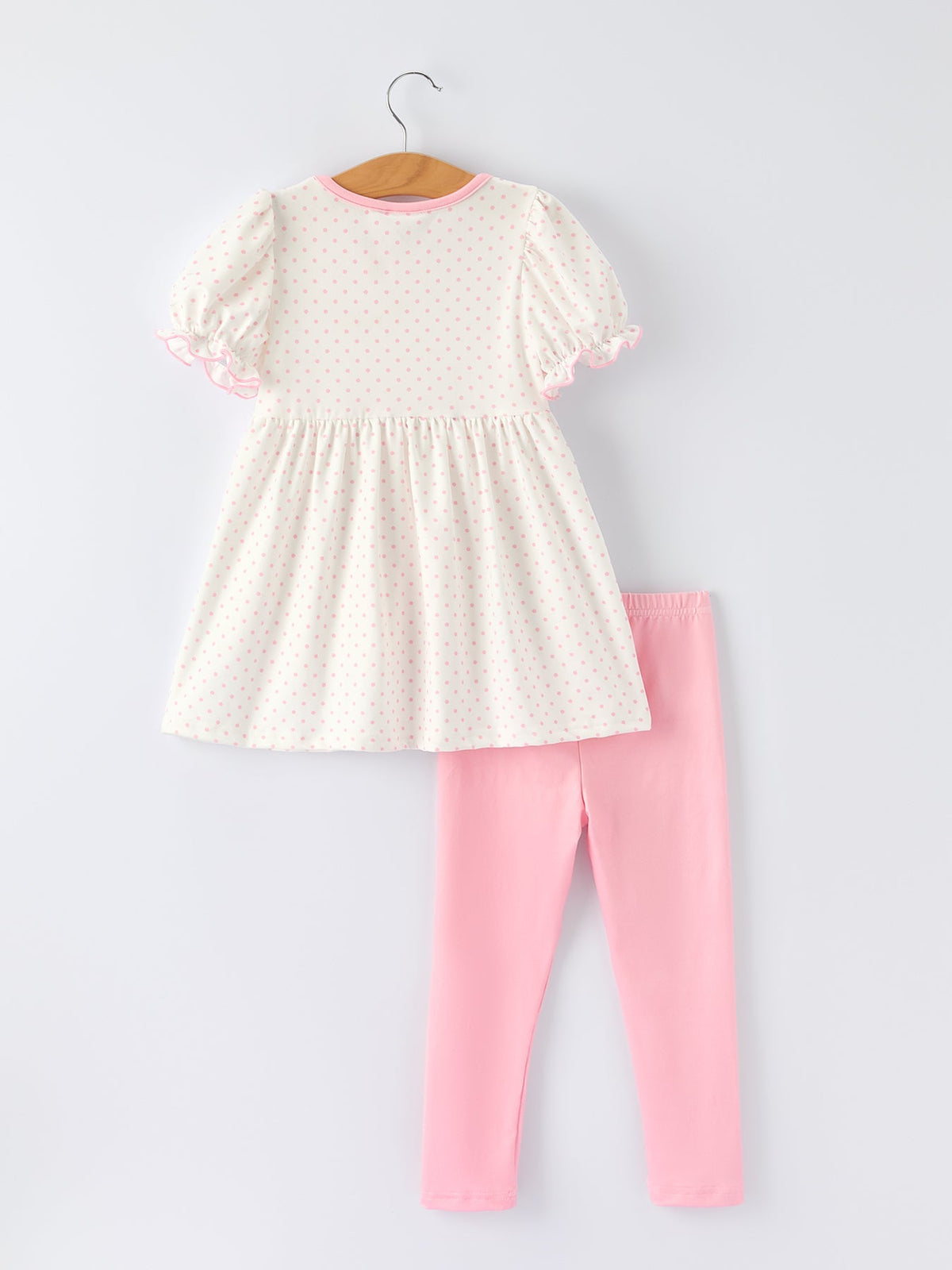 Back To School Girls' Apple Applique Set with Pockets by Rylee Faith Designs at Everetts Place