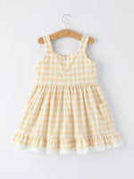 Mommy & Me Plaid Girl  Dress With Pocket by Rylee Faith Designs at Everetts Place